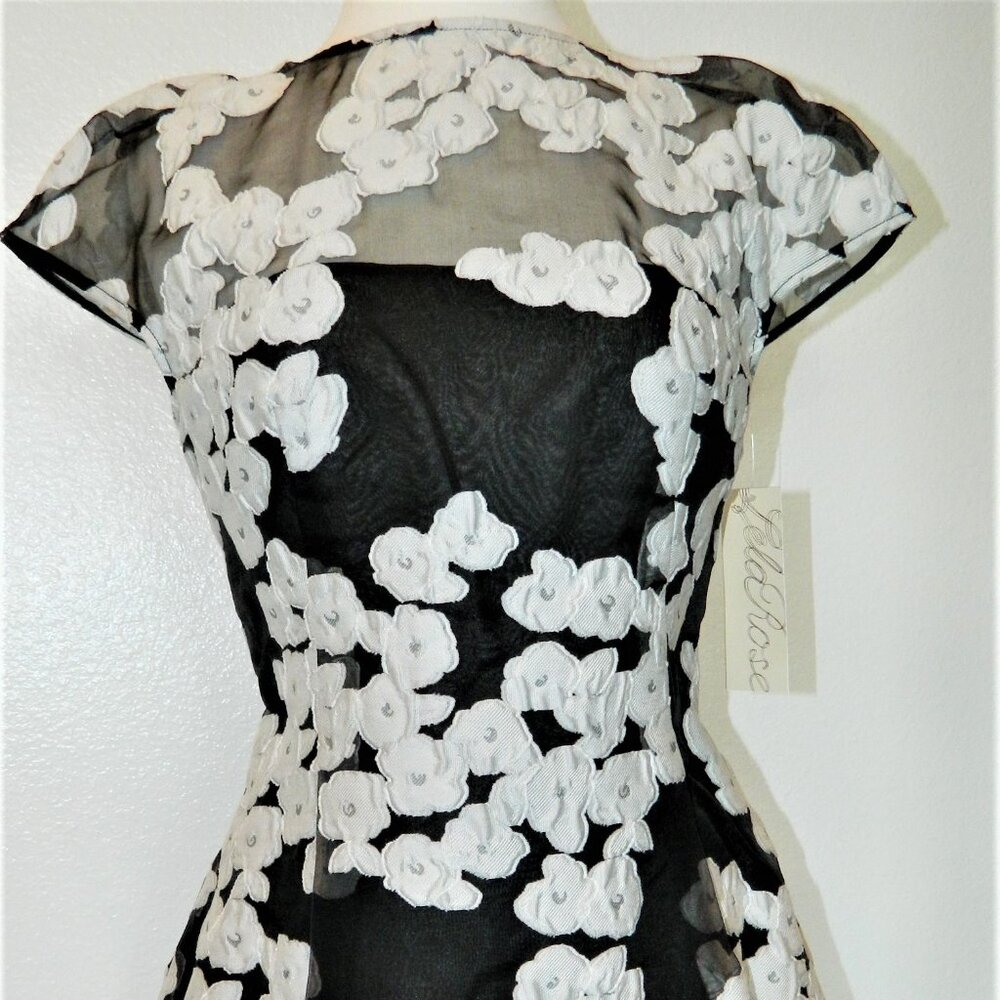 Lela Rose silk ruffled top
